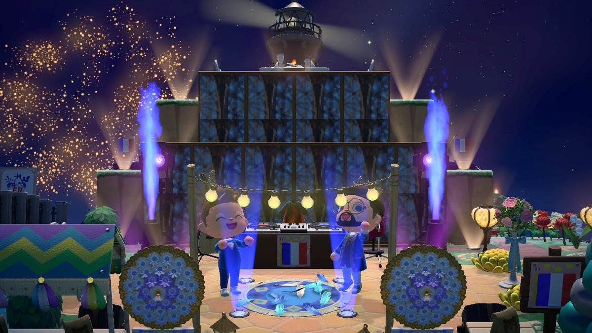 Mikacrossingfr's tweet photo. fête pour la rénovationde la tour eiffel !

 #AnimalCrossing #ACNH #NintendoSwitch https://t.co/3y9C93yoYC