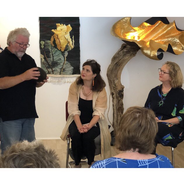 10HandsCrafts's tweet photo. Great talk on #DesignThinking thanks Paul and Marie of #WorkingArtistStudios  #AugustCraftMonth thanks to @oconnellsandra for “in conversation”- with #Kieranhiggins @AMBradyDesigns about #Woodturning and #Fusedglass #AugustCraftMonth23 supported by @DCCIreland https://t.co/p8RWYmGDUo