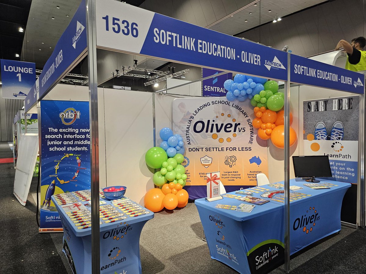 We're here and excited for @EduTECH_AU!🌟
Find us at Booth #1536, just across from Theatre 5 (look for the balloons 👀🎈). We're excited to discuss the important role of your school library over the next few days 
📣#ASLD2023 #edutechau #StudentsNeedSchoolLibraries