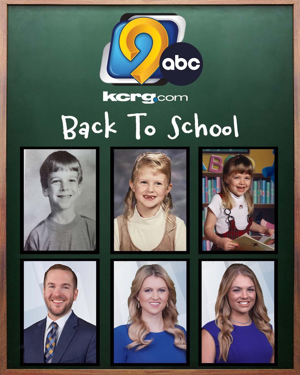 Happy First Day of School! Here’s a picture of the morning team’s back to school looks from back in the day! <a href="/KristinRogersTV/">Kristin Rogers</a> and I have very similar outfits and hairstyles, love the big bangs from the 90s!