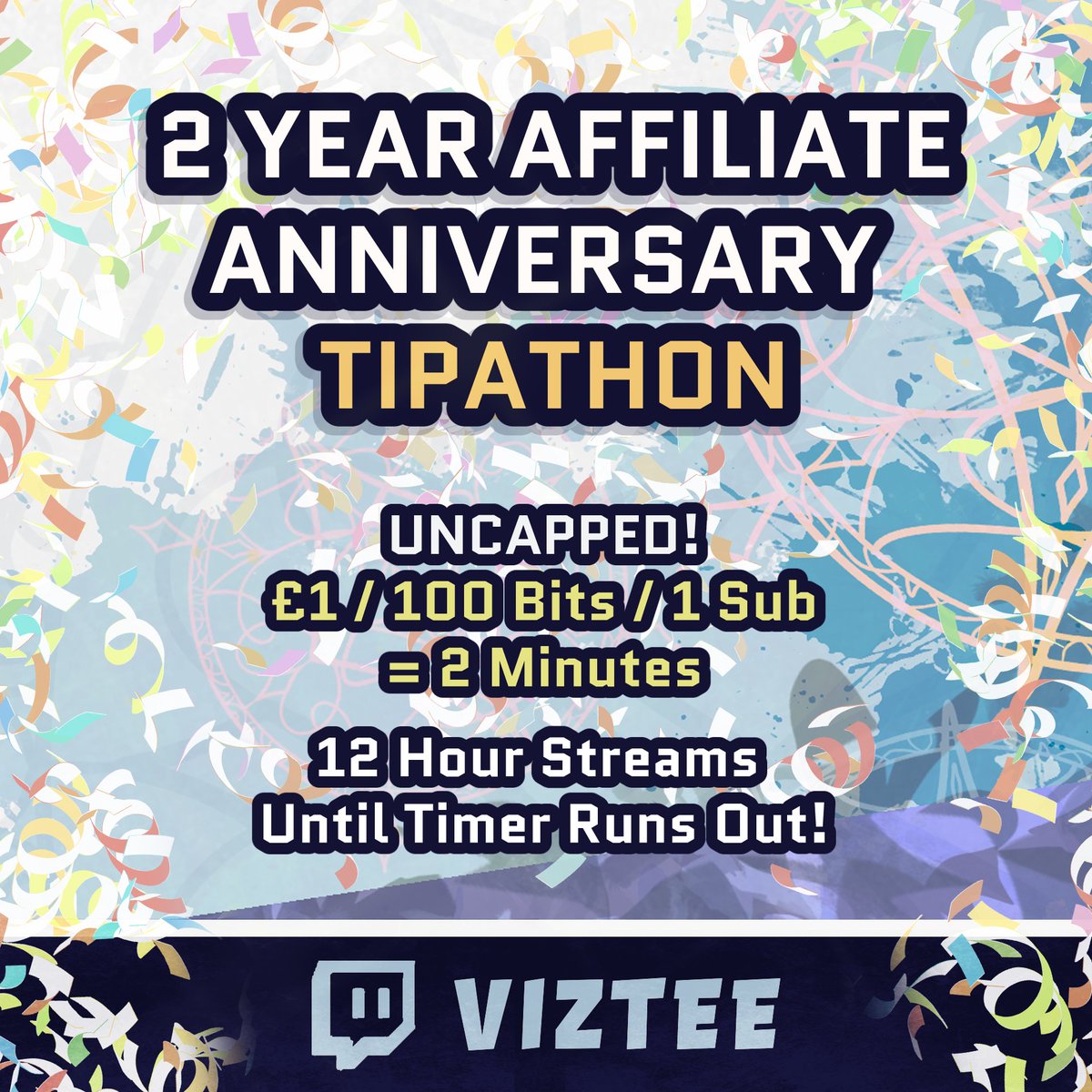 viztee's tweet photo. ✨2 YEAR ANNIVERSARY TIPATHON UNCAPPED LIVE NOW✨ https://t.co/QJlRVlKU1p