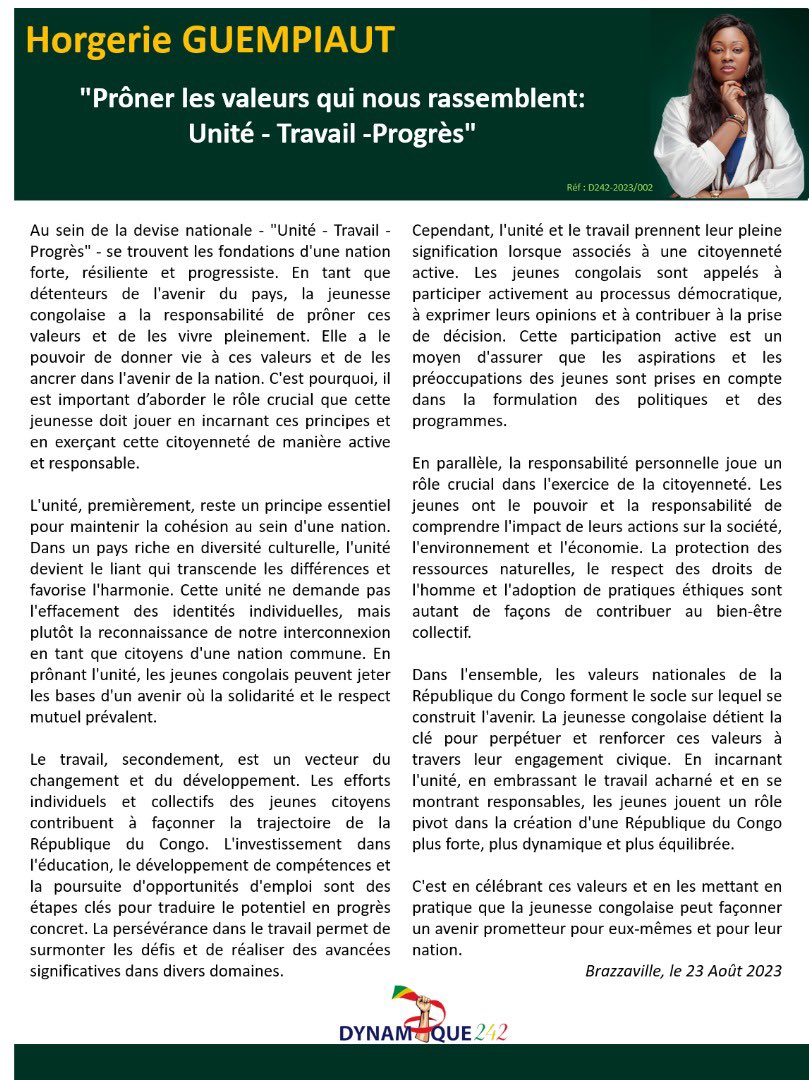 🔴 DYNAMIQUE 242🇨🇬