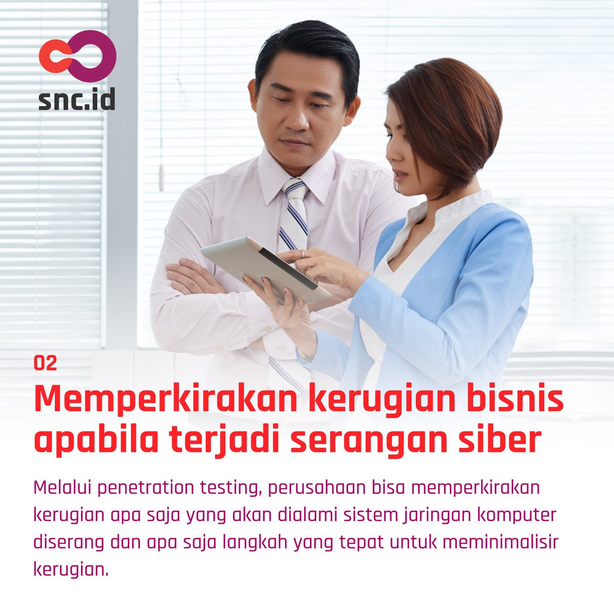 SNC_idn's tweet image. Untuk manfaat Penetration Testing bagi perusahaan, bisa kamu lihat di bawah ini

#YourEssentialPartner #CyberSecurity #PenetrationTesting