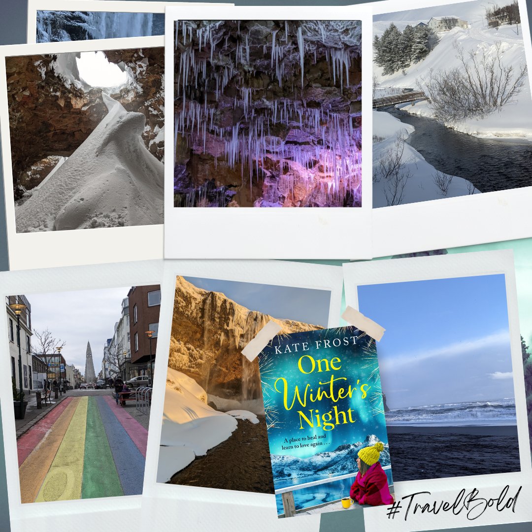 Travel to the snowy landscape of Iceland with @katefrostauthor. This was her research trip to help her learn more for her brand new book #OneWintersNight❄️ Start reading about the trip here! boldwoodbooks.com/a-magical-rese… 🌌