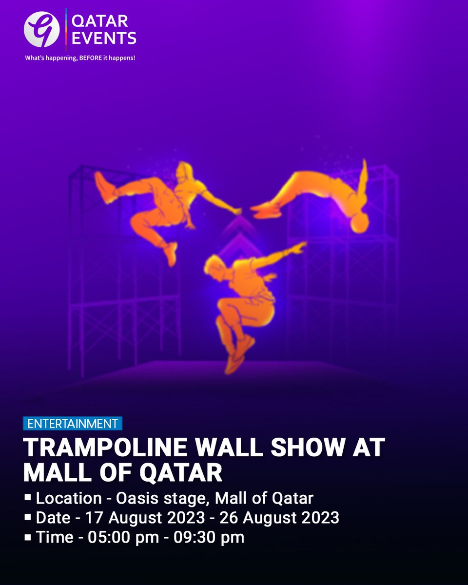 qatarevents's tweet photo. 🤩Looking for exciting events this week? Here are some of the events you shouldn't miss this week! For more details visit ; https://t.co/CHSqMyKdec 👈🏻
#Doha #Qatar #ILoveQatar #QatarEvents #QatarEventsApp #Qatar2023 #EventsinQatar #EventsinDoha #qatarliving #SummerInQatar https://t.co/9mUuQDb86Z