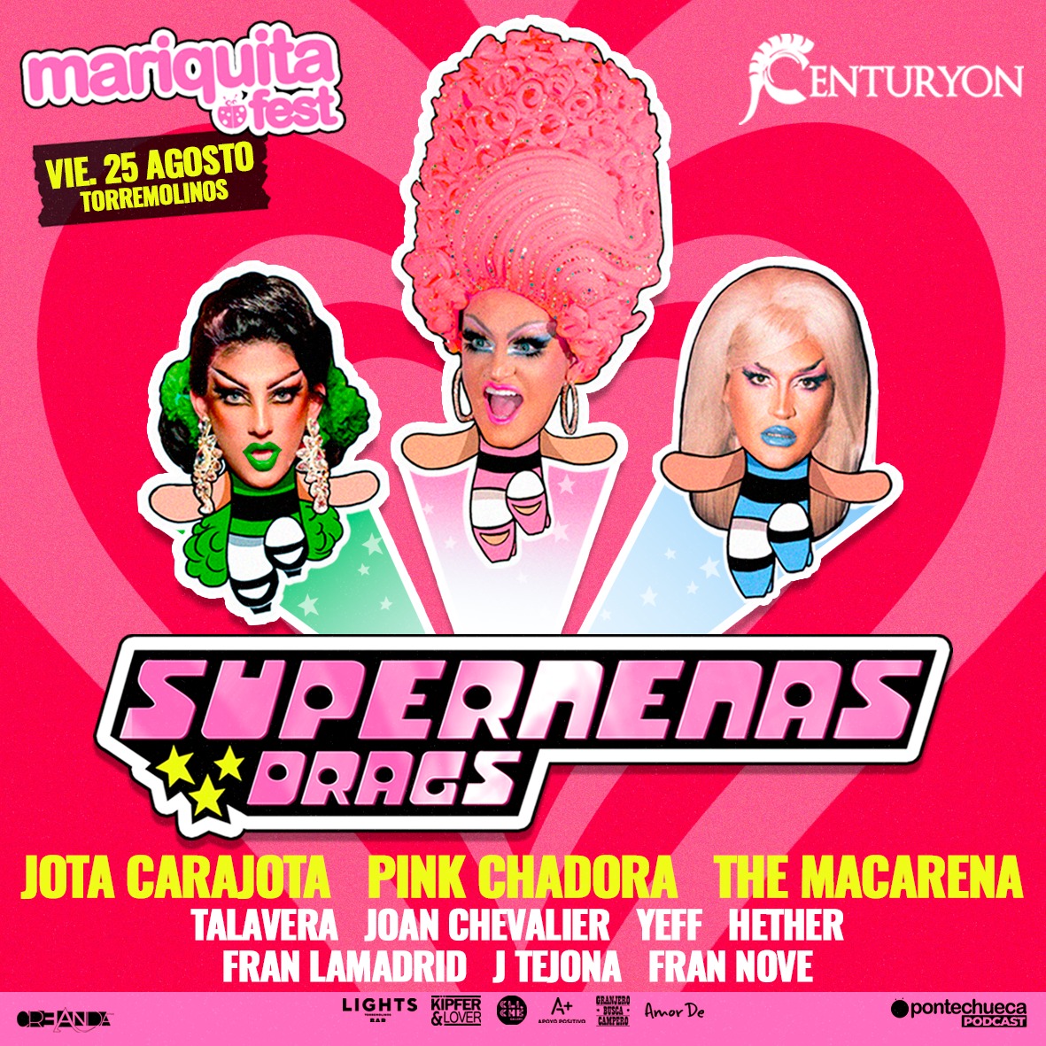 SalaCenturyon's tweet photo. 💥🐞 Vuelve la gran #fiesta #pop a #Centuryon  #Torremolinos: MariquitaFest! 🐞💥

Edición Supernenas Drags! 🧚‍♀️ 

Con las super #drags @jotacarajota como Cactus, @PinkChadora como
Pétalo y @iamthemacarena como Burbuja.

Últimas #entradas a #precio reducido
https://t.co/EqmsfG4sOY https://t.co/Iu2bCCIPsY