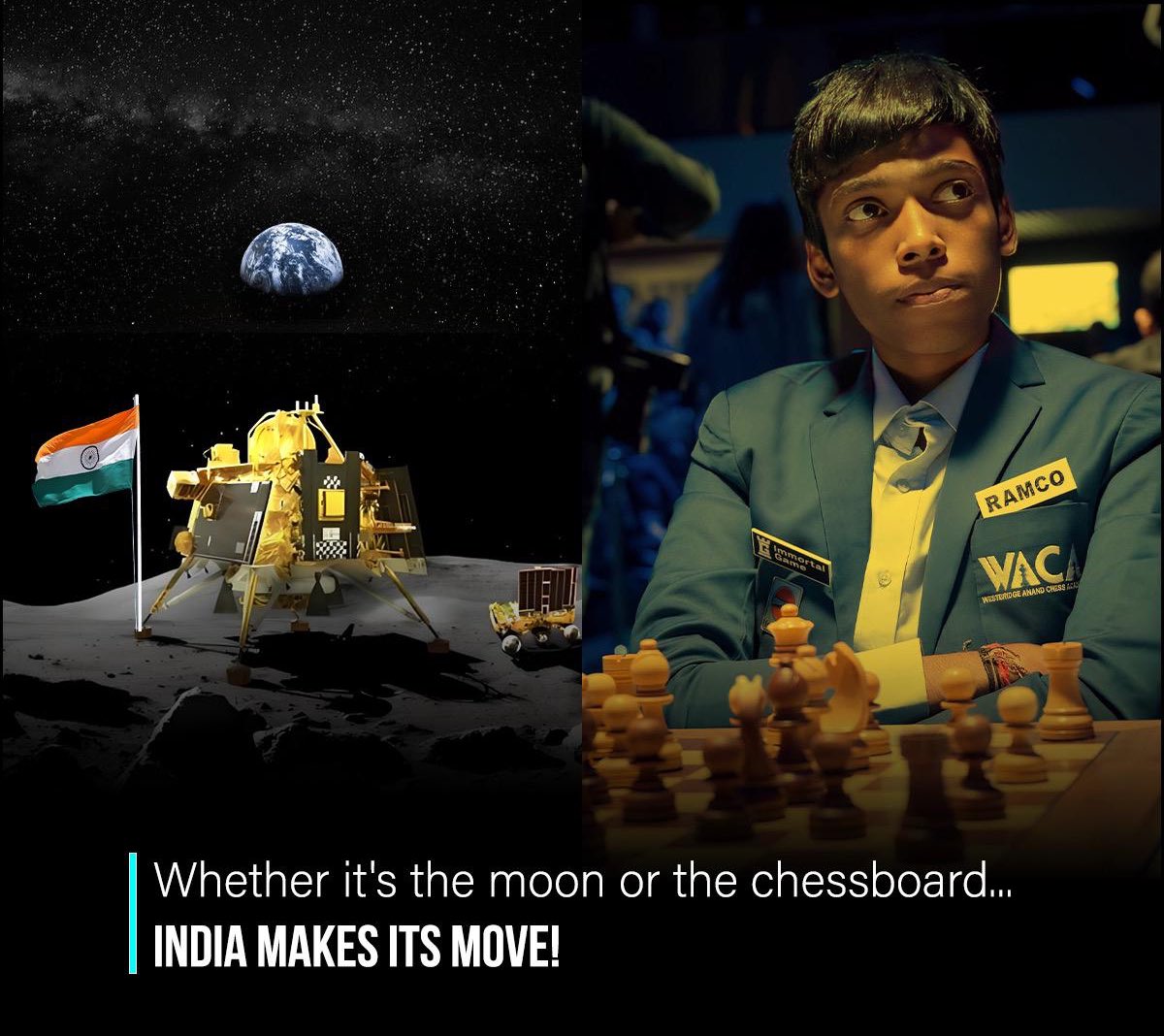 isuryathakur's tweet photo. India is waiting both for Prag and Pragyan with bated breath 🙏🏻 https://t.co/bIy1gkviik