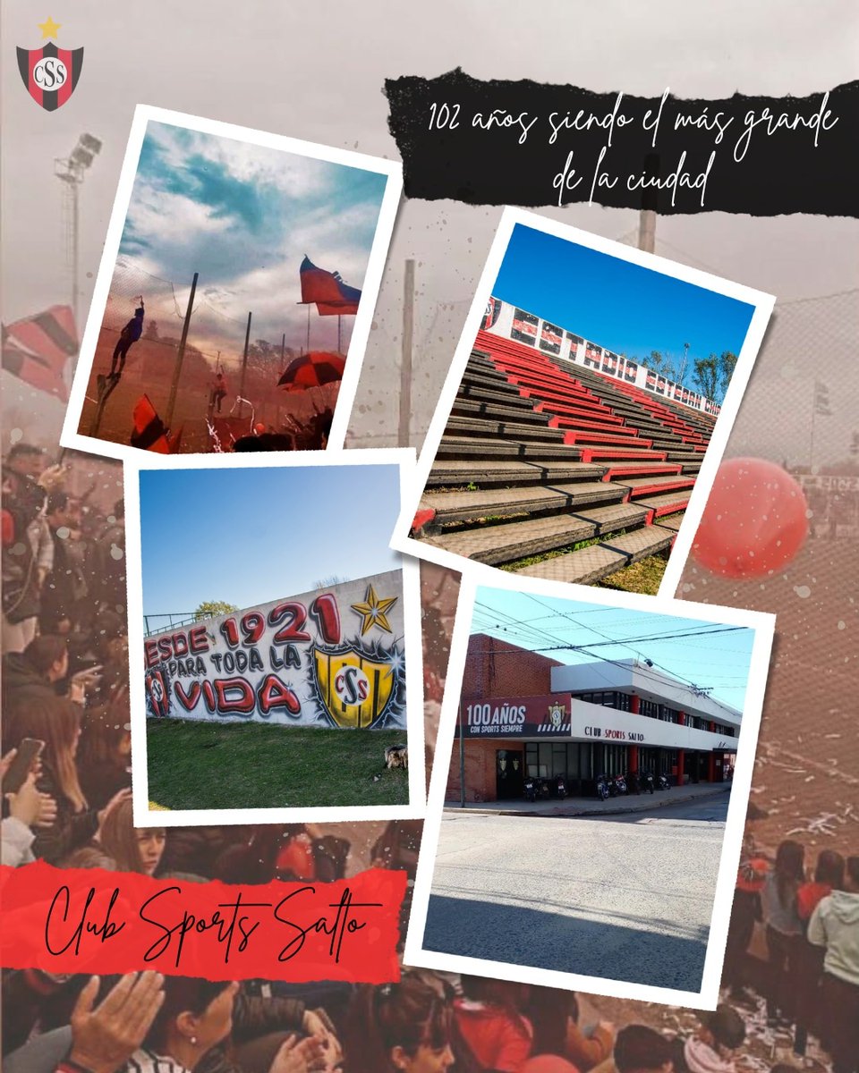 SportsSalto1's tweet photo. FELIZ CUMPLE COMA QUERIDO

El club más grande de la ciudad hoy está de festejó ya que cumple 102 años de vida, 102 años siendo el orgullo de la ciudad, 102 años fr pasión y gloria, siendo 102 años forjado talento, 102 años eligiendo ser diferentes.
¡¡¡Salud al pueblo rojinegro!!! https://t.co/VoL53ijYPH