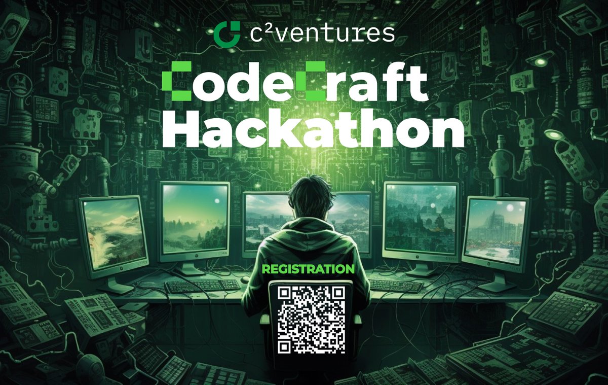 Ciara Sun (@crypto_ciara) on Twitter photo Introducing #CodeCraftHackathon <a href="/CsquaredVC/">Cยฒ Ventures</a>, spotlighting infrastructure & Web3 apps with a $60K prize pool. ๐ Get guidance from top mentors and seize potential investment opportunities. Scan the QR to secure your spot! Details: codecraft.web3connectconference.com ๐ Introducing #CodeCraftHackathon <a href="/CsquaredVC/">Cยฒ Ventures</a>, spotlighting infrastructure & Web3 apps with a $60K prize pool. ๐ Get guidance from top mentors and seize potential investment opportunities. Scan the QR to secure your spot! Details: codecraft.web3connectconference.com ๐