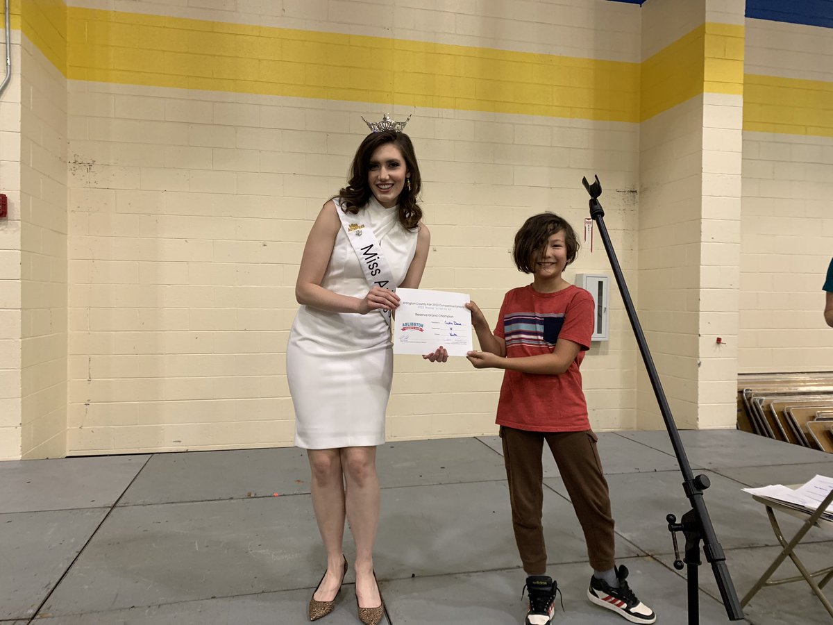 This guy won the Reserve Grand Champion award for his origami dodecahedron at Arlington County Fair Competitive Exhibits last week!! #kwbpride