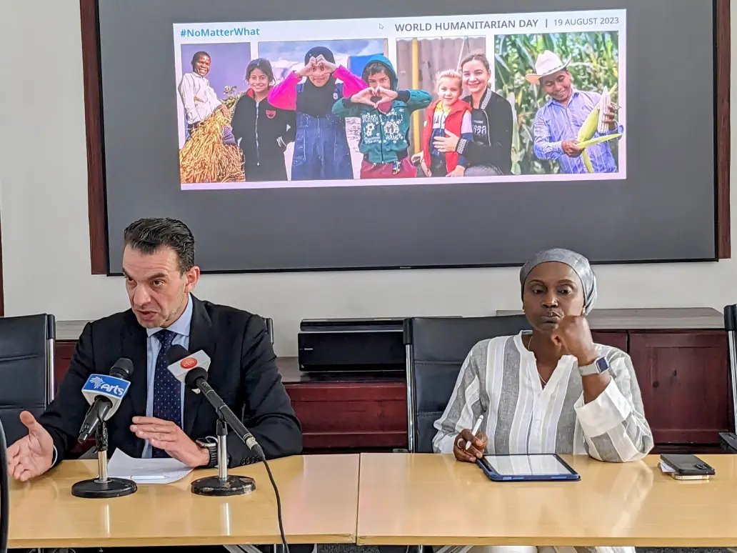 OCHA_Ethiopia's tweet photo. • Ethiopian Gov. provides food aid to 147k+ people in #Oromia 🤝🏾
• #Measles vaccination campaigns in #Amhara &amp; Oromia completed ✅, reaching 100% of targeted children under-ten
• 8⃣ months into 2023, the humanitarian response remains 73% underfunded.

https://t.co/htJAaTR2g8 https://t.co/SCc22t1A5D