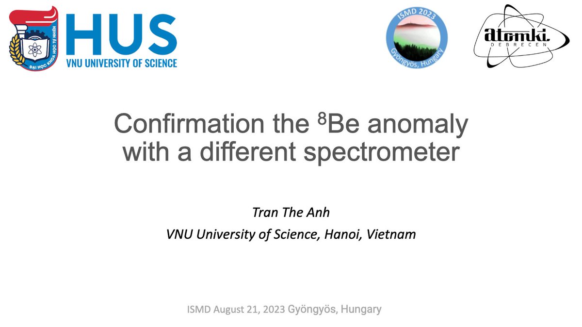 The first independent confirmation of the X17 was shown today at ISMD2023 (indico.cern.ch/event/1258038/…). The result is not published yet, but that at least addresses the first concern of a missing independent cross-check.