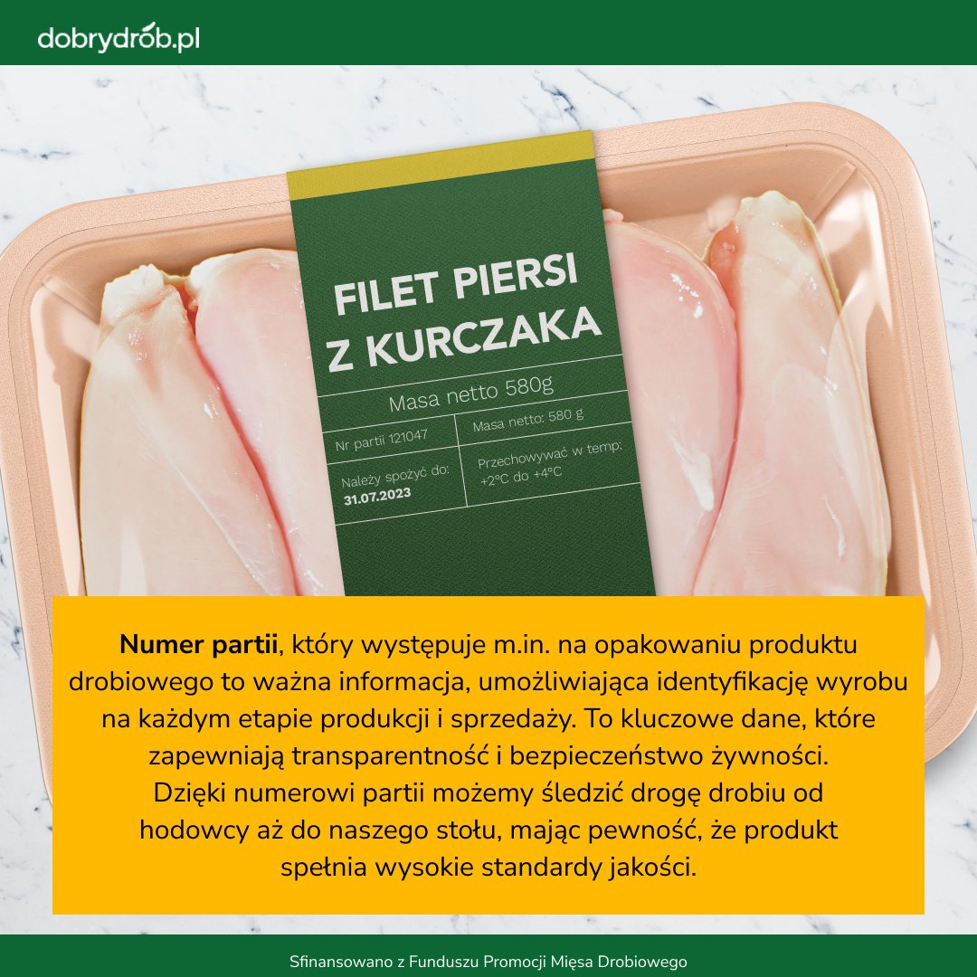 dobry_drob's tweet photo. Numer partii - klucz do bezpiecznej żywności. https://t.co/2Nv2W3mOiS #FPMD https://t.co/8sZd6Gsryi