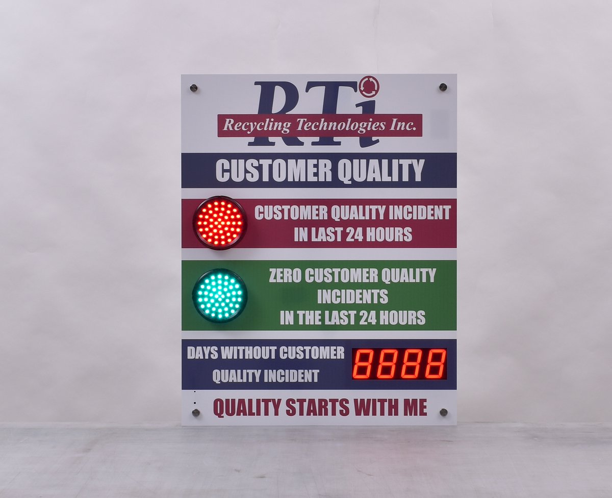 CousignLLC's tweet photo. Check out how Recycling Technologies Inc is tracking customer quality. #cousign #customsign #qualitysign #quality https://t.co/xDYkvQ5dkw