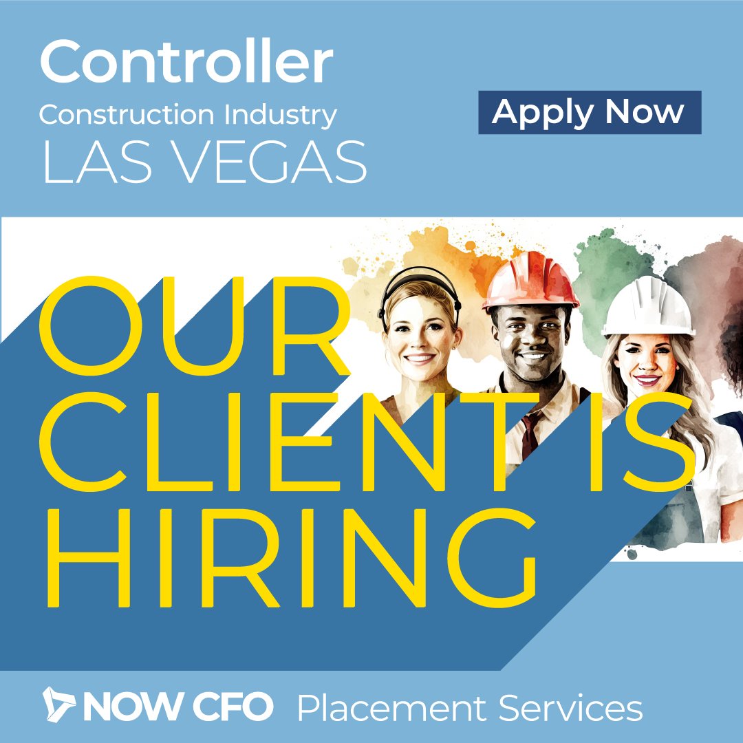 #nowcfo #hiringcontroller #lasvegascontroller #lasvegasjobs
bit.ly/47A7elg