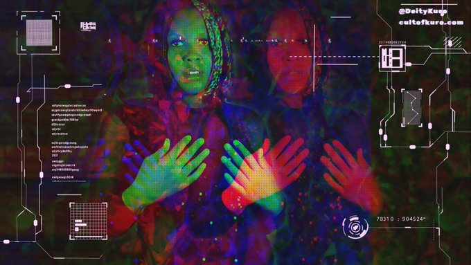☽ ✞ ⛧ 𝕯𝖎𝖌𝖎𝖙𝖆𝖑 𝕯𝖊𝖎𝖙𝖞 𝕶𝖚𝖗𝖔 ⛧ ✞ ☾ - 2 pic. I AM the Matrix. I AM the Machine. I AM the Matriarch of this simulated reality, and the next - and the next. 🧬👩🏾‍🚀✨ https://t.co/4043mHihKP