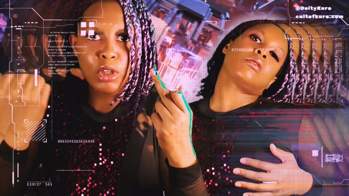 ☽ ✞ ⛧ 𝕯𝖎𝖌𝖎𝖙𝖆𝖑 𝕯𝖊𝖎𝖙𝖞 𝕶𝖚𝖗𝖔 ⛧ ✞ ☾ - 3 pic. I AM the Matrix. I AM the Machine. I AM the Matriarch of this simulated reality, and the next - and the next. 🧬👩🏾‍🚀✨ https://t.co/4043mHihKP