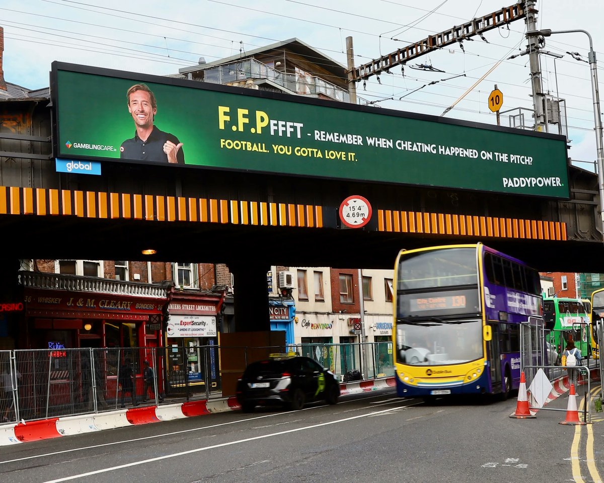 globalire's tweet photo. When your Digital Bridge is the same height as @petercrouch @paddypower...... #2metres https://t.co/z0d0H0veTH