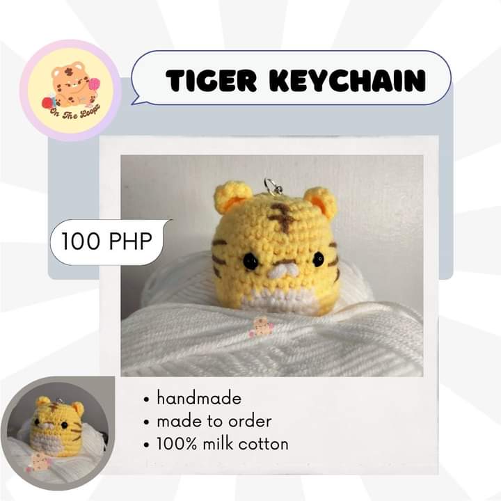 ontheloopz's tweet photo. 🧶 crochet keychains | #byOnTheLoopz

🐾 tiger (100 php)
🐾 baby baymax (110 php)
- can be customized!
- made to order
- mop: gcash
- mod: j&amp;t and sdd
- please read pinned before you transact!

wts lfb crochet ph accessories keyring https://t.co/dAaeoki6OH