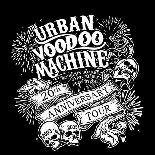 Cadiz_Music's tweet photo. Sat 11 Nov will see our very good friends, The Urban Voodoo Machine’s only LONDON show of 23, as a part of their 20th Anniversary Tour
Expect a  full on Gypsy Hotel extravaganza with a supporting cast of freaks, friends and fiery folks!
Venue &amp; ticket details announced next week https://t.co/Yddv41yAuw