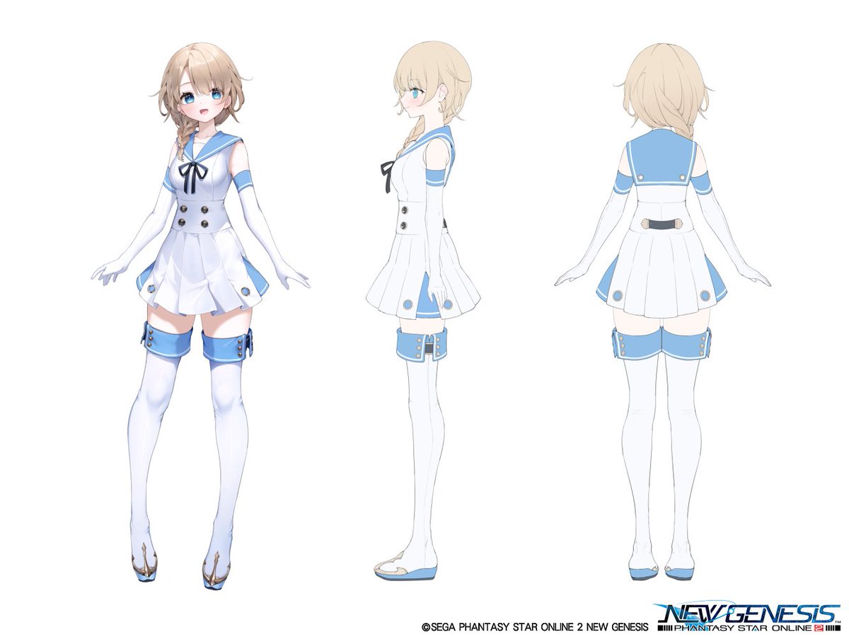 pluie_nono's tweet photo. 「PSO2 ニュージェネシス」より8月23日配信のACスクラッチ「スタイリッシュサマー」にて
【マリューノユニファ】のデザインを担当させていただきました、よろしくお願いします！⚓️
https://t.co/Z5lOPHqadl
 #NGS #PSO2NGS https://t.co/Htf38rF8rk