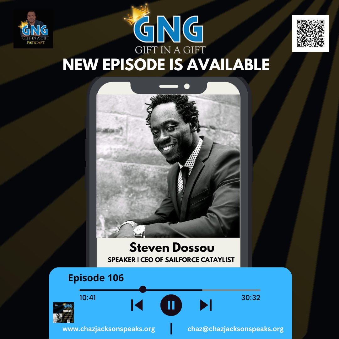 📷Gift in a Gift (GNG) Podcast episode 📷#106 📷is now available on your FAVORITE podcast platform!
Click link below!!📷 📷 📷 📷 📷 📷
chazjacksonspeaks.org/gift-in-a-gift…