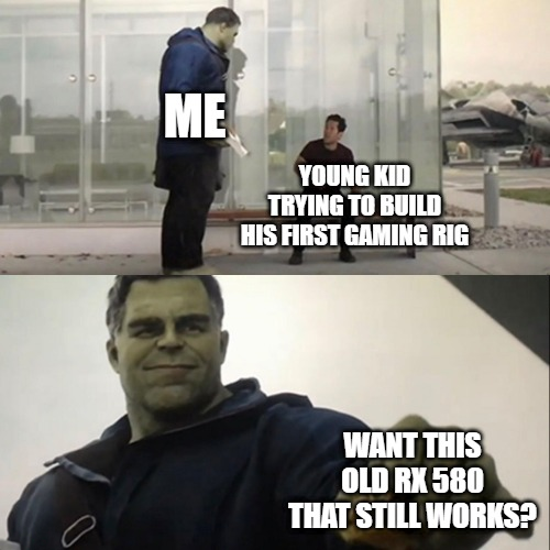 XlsTech's tweet photo. With great "dumpster diving" power, comes great responsibility.  -Uncle Ben

#Memes #dumpsterdiving #SpiderMan #Avengers #helpinghand #gamingpc https://t.co/anCRquqc93