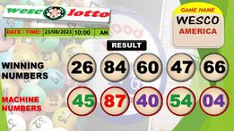 LottoWesco's tweet photo. Wesco America Result 

Congratulation To All Our Lucky Winners 
#wescolotto
#keepplaying
#keepwinning
#keepcommenting
#keepfollowingourpage
#keeplikingourpage https://t.co/Q6ZtcL4Ucg