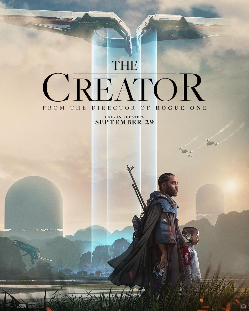 everymovieplug's tweet photo. The new movie poster for 'THE CREATOR' is so vivid &amp; awesome 🔥 https://t.co/WhbiOr3ta1