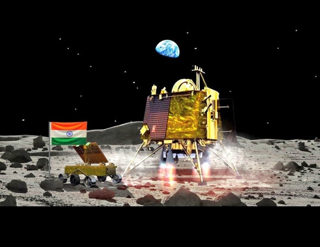 rameshlaus's tweet photo. A proud day for India 🇮🇳 

#Chandrayaan3Landing 

#Praggnanandhaa https://t.co/lnx6UbAoVG