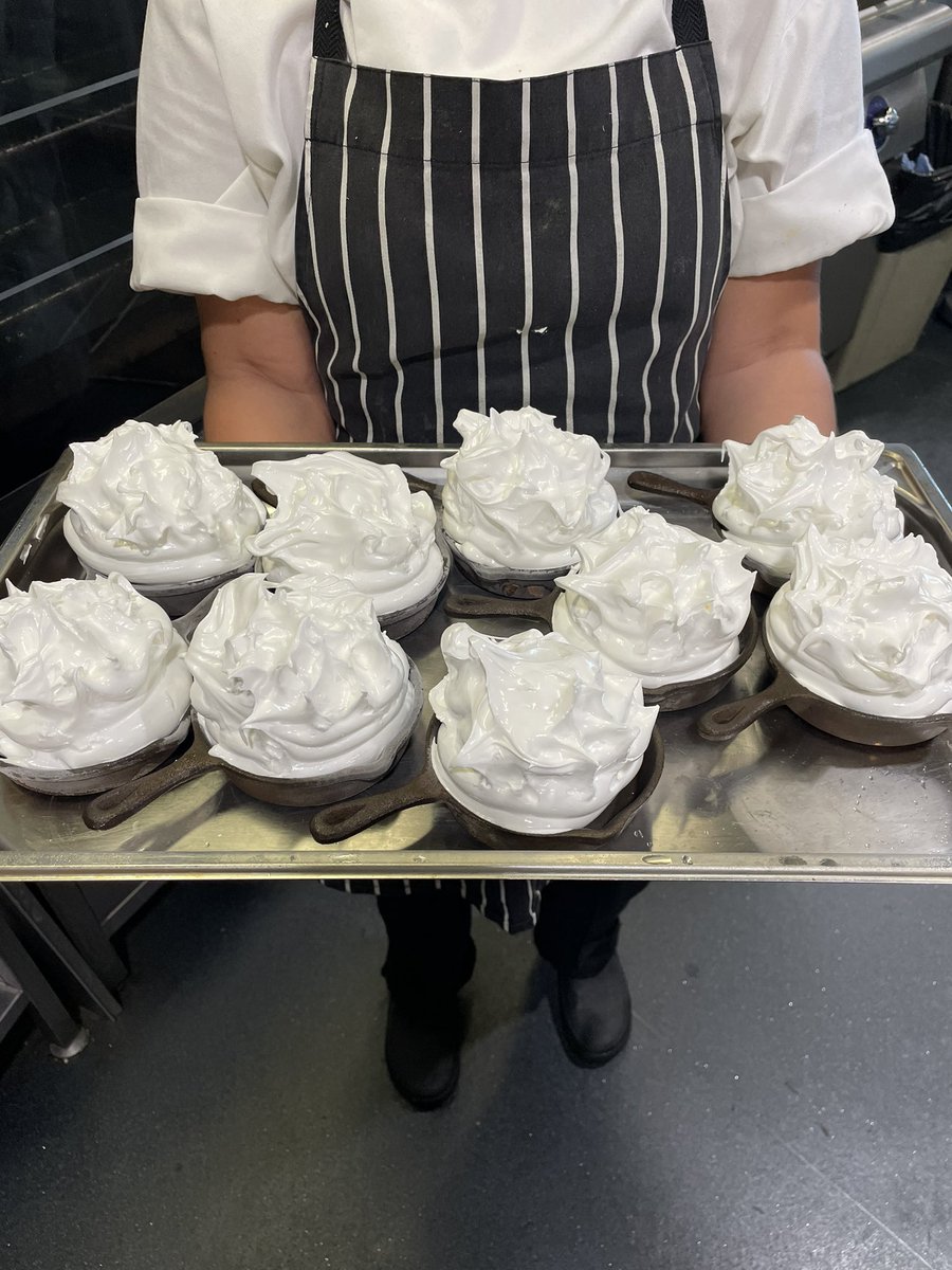 The chefs have been prepping our famous Baked Alaska 😍