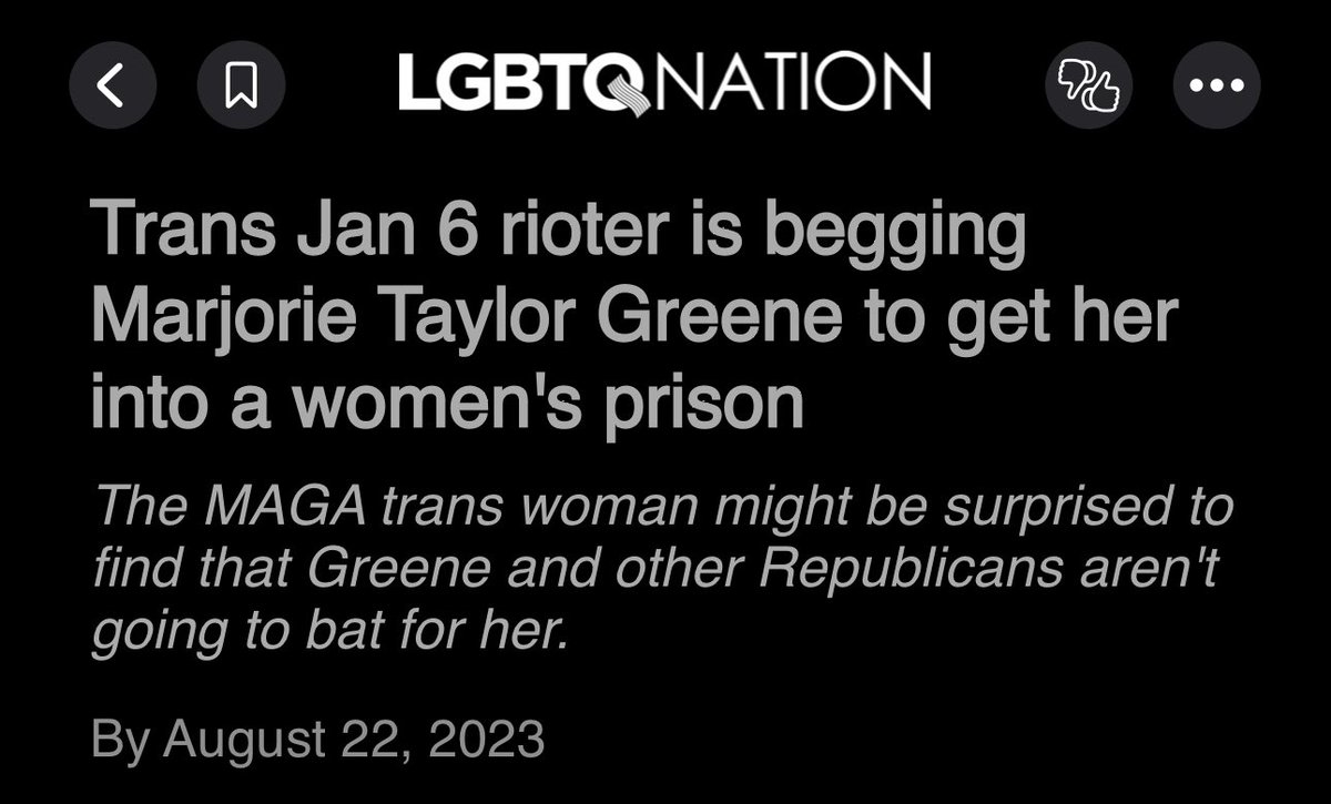 no trans woman belongs in a men’s prison. To do so is cruel punishment