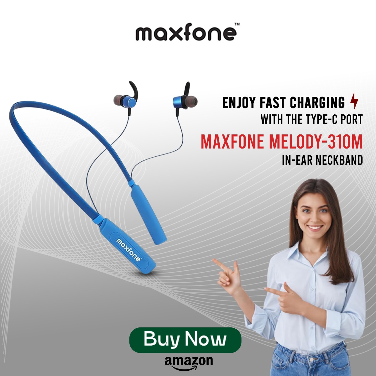 maxfonecare's tweet image. ENJOY FAST CHARGING WITH THE TYPE-C PORT
𝙈𝘼𝙓𝙁𝙊𝙉𝙀 𝙈𝙀𝙇𝙊𝘿𝙔-𝟯𝟭𝟬𝙈 𝙄𝙉-𝙀𝘼𝙍 𝙉𝙀𝘾𝙆𝘽𝘼𝙉𝘿

Buy Now🤩👇
📞- 011-47302201
🌐- maxfone.in
Amazon: shorturl.at/chpuz

#maxfone #bluetoothneckband #maxfonebluetoothneckband #bluetoothheadphones