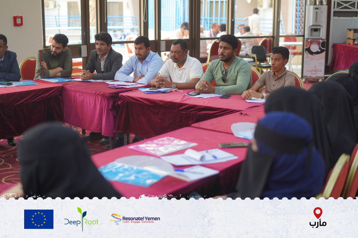 ResonateYemen's tweet photo. A follow-up on #Resonate 's efforts to empower #Yemeni #CSOs in #peacebuilding.
Within the #IPY project, funded by @EUinYemen , 6 CSOs held 6 consultation workshops in Taiz, Lahij, Aden, Shabwa, Marib, and Hadramout Govs. https://t.co/y0n8UAH4VT