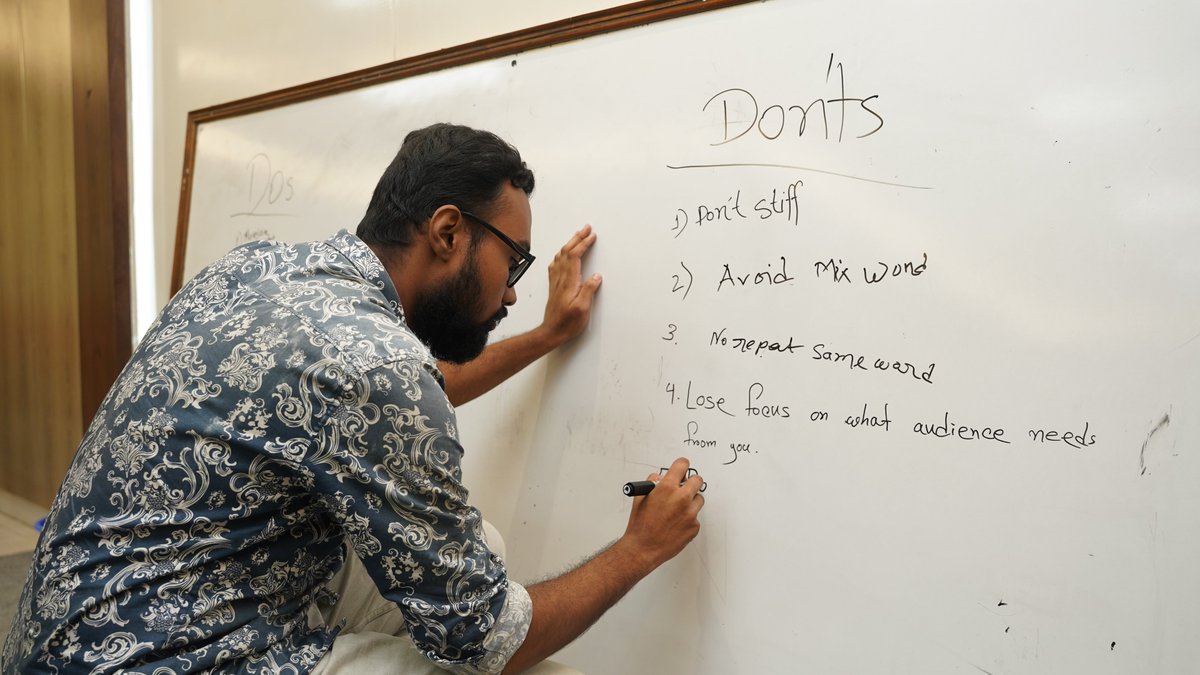 presidencyuniv's tweet image. 🎤🚀 Unlock Your Potential: &quot;Speaking Challenge&quot; Workshop on Mastering Public Speaking! 🗣️🌟

Office of the Student Affairs and Career Services hosted an empowering workshop - &quot;Speaking Challenge.&quot; 🎉📢 
 
🌎🎙️ #SpeakingChallenge #SkillsForSuccess #presidency #university