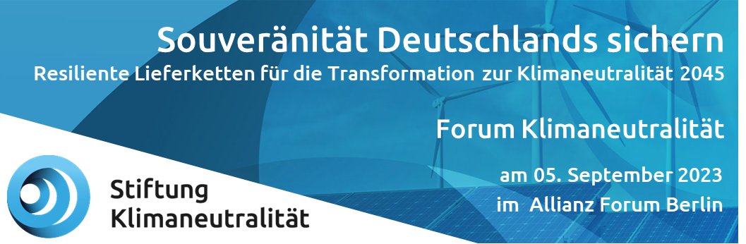 Wie sichern wir unsere #Lieferketten für strategische Transformationsindustrien und welche Schwachstellen gilt es dringend zu beheben? Am 5. September präsentiert @stiftungklima dazu ihre aktuelle Studie beim #ForumKlima in Berlin. Details zur Teilnahme: stiftung-klima.de/de/konferenzen…