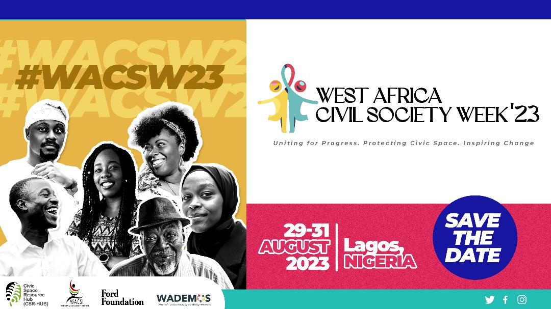 wrahpnigeria's tweet photo. kindly click on the link below to register👇
https://t.co/8nYZmR2G2h

Theme:Uniting for progress. Protecting Civic Space . Inspiring Change.

#westafrica #civilsociety #civilsocietyweek2023 #africa #fordfoundation #wrahpnigeria #iretiresourcecenter https://t.co/suqmC0LIhG