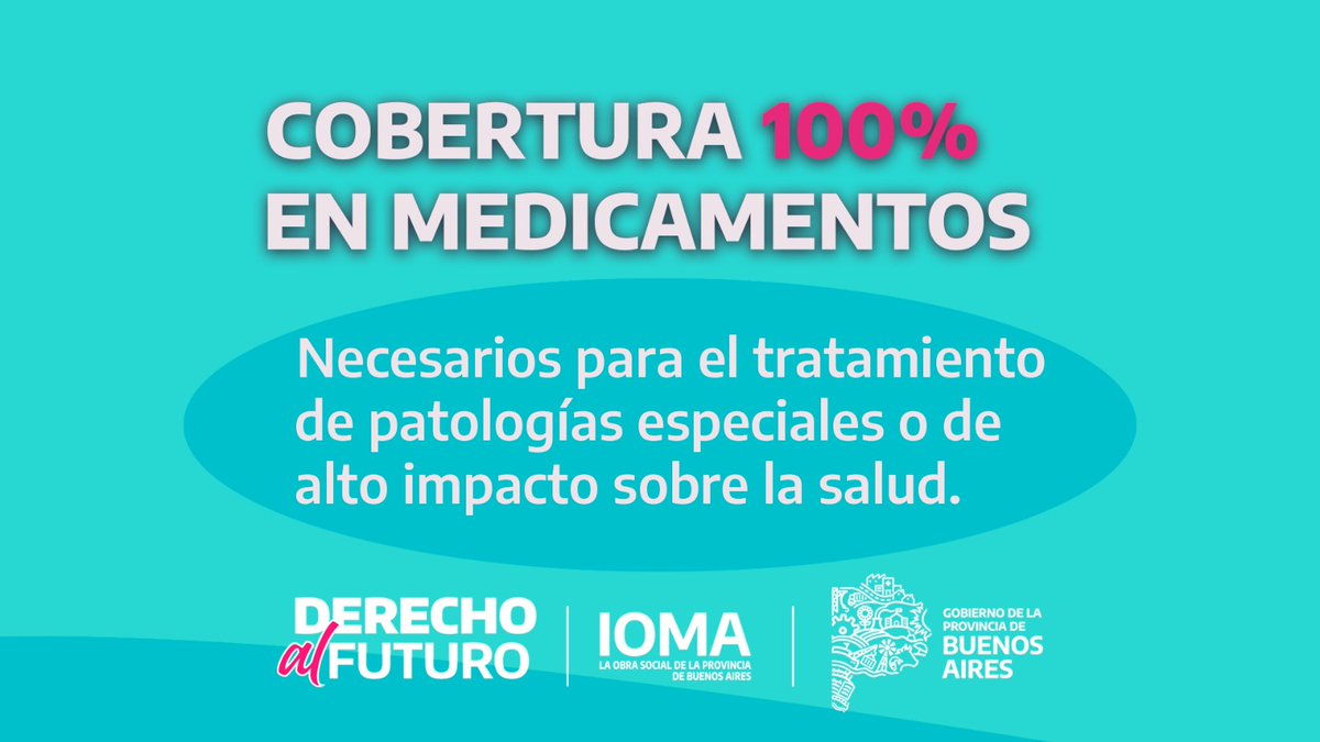 IOMAgba's tweet photo. ¿Conocés el Plan #MEPPES?
Si sos afiliada o afiliado de #IOMA, contás con COBERTURA 100% en medicamentos para el tratamiento de patologías especiales o de alto impacto sobre la salud.
👉 Ingresá a nuestra web y conocé cómo acceder.
https://t.co/miyV3yjXNN https://t.co/mg2xPjGwd5
