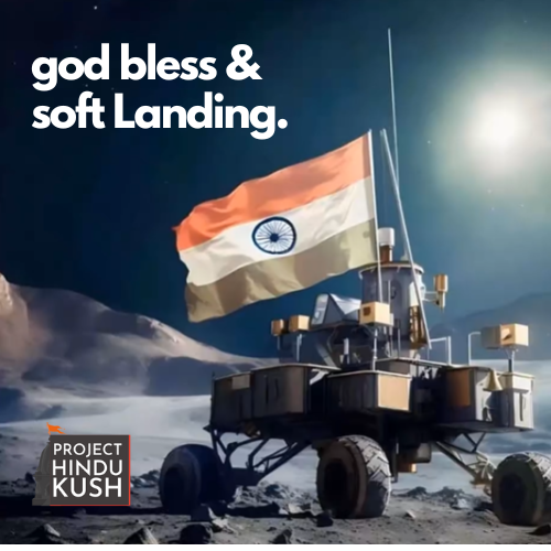 Kashmir_Files's tweet photo. Prayers and best wishes to the amazing space warriors of ISRO today. 1.4 billion Bhartiya in Bharat and another 280 million of the diaspora cheering for you today... God bless and soft landing. 
#Chandrayaan3 #chandrayaan3mission #ISRO https://t.co/Bw1tcTjGqV