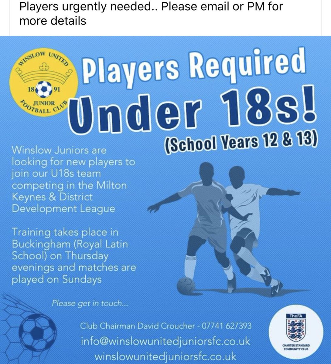 Winslow Utd Development tweet media
