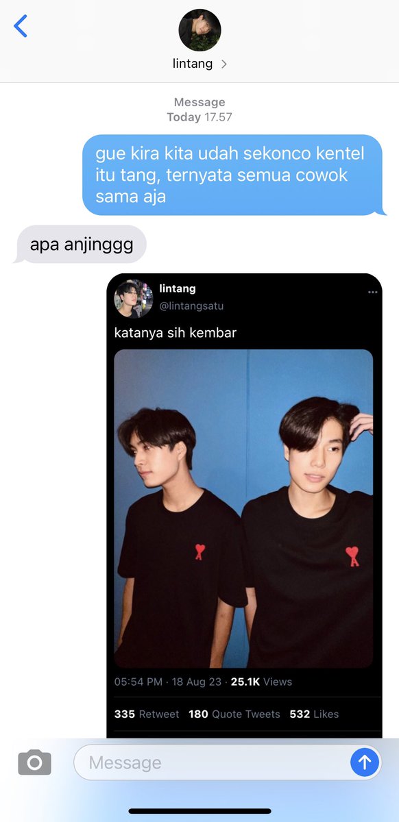 fourthcil's tweet photo. geminifourth four tweets au
— kalo ngechat risih, ngilang dicariin https://t.co/VYxRTFts3s