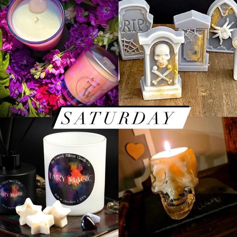 TwistedCandle's tweet photo. If you’re at a loose end on Saturday come see me in Pyle Garden Centre. I’ll be all alone 😢😂
#pylegardencentre #jamesfoodhall #supportinglocal #handmadeinwales #welshart #thetwistedwillowscandleco #soywaxcandles #halloweencandles #halloweenwaxmelts #spookyszn #autumndecor https://t.co/8diL2EcVvh