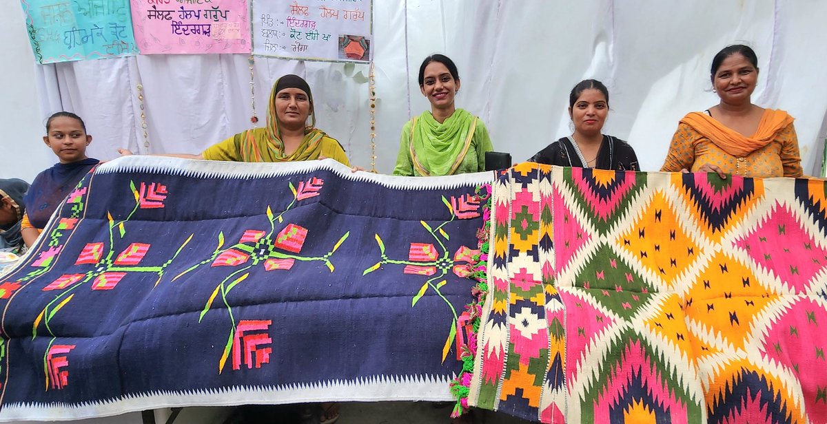 CBCJalandhar's tweet photo. He also visited stalls of Self Help Groups setup under @DAY_NRLM of @MoRD_GoI and appreciated their efforts besides assuring to provide market to their products. @TexMinIndia @PiyushGoyal
@OfficeDJardosh @HEPC_India #Aajeevika #PSRLM #Phulkari #Handloom #Weavers
(2/2) https://t.co/UrCAFUDWkn