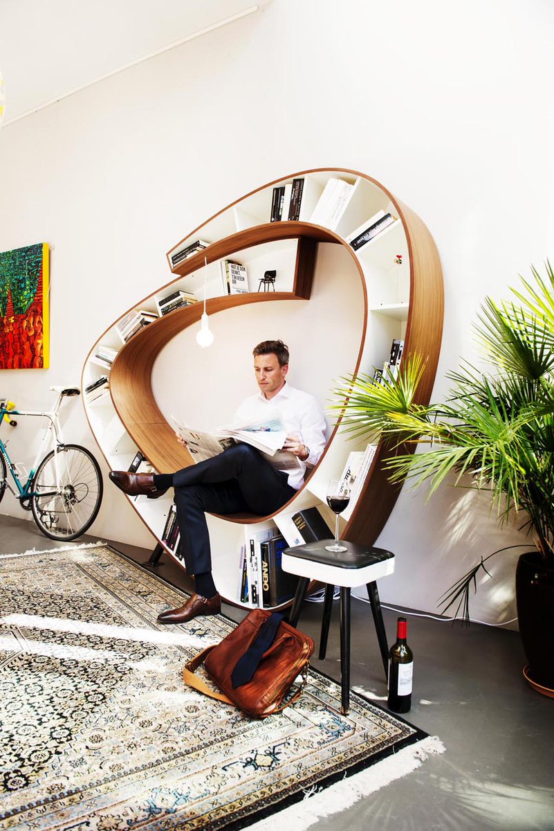 designdocument's tweet photo. "Bookworm" Bookshelf by Atelier 101 🐛 https://t.co/6JdLBuZaL5