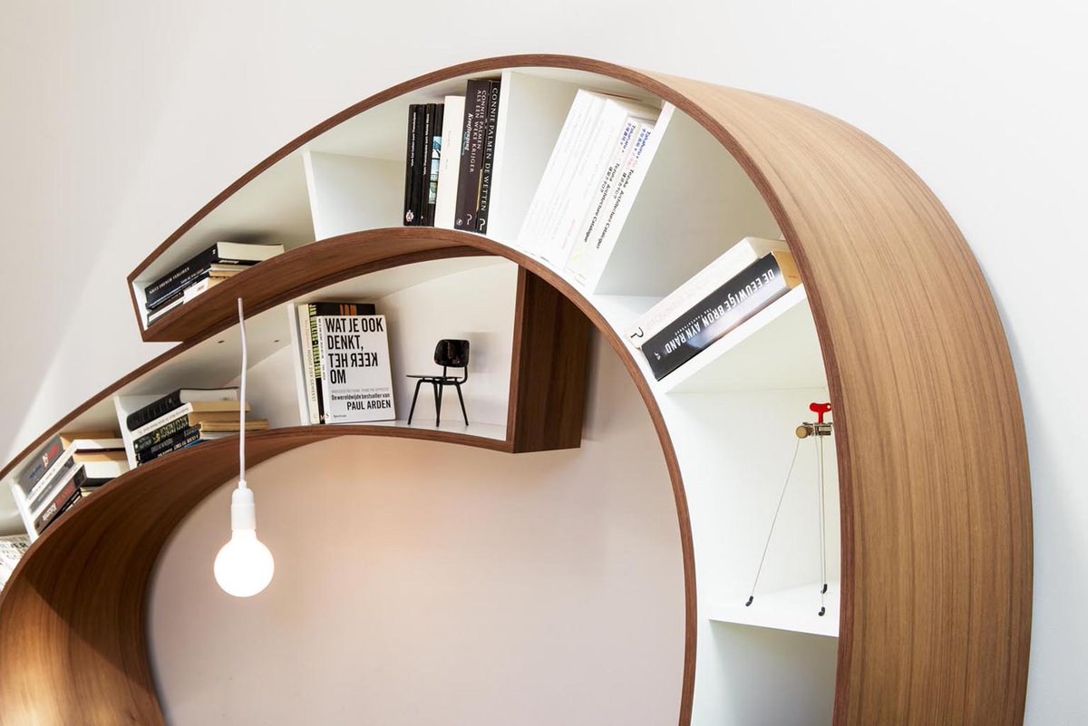 designdocument's tweet photo. "Bookworm" Bookshelf by Atelier 101 🐛 https://t.co/6JdLBuZaL5
