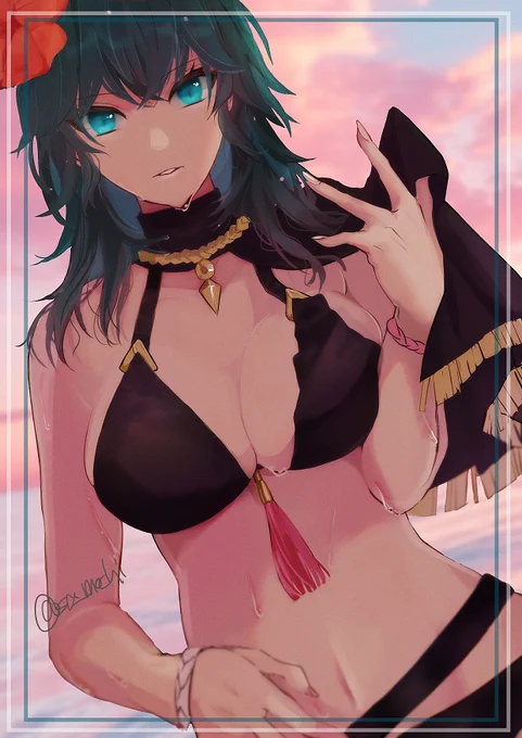 水着ベレス、夏の間に描けてよかった・・#FE3H 