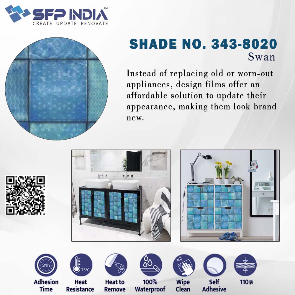 sfpindiacom's tweet photo. SHADE NO. 343-8020

Instead of replacing old or worn-out appliances, design films offer an affordable solution to update their appearance, making them look brand new.

For More Info Contact Us: 07011125992, 1800116863
E-Mail- infosfpindia@gmail.com https://t.co/DfFfKnT3kL
