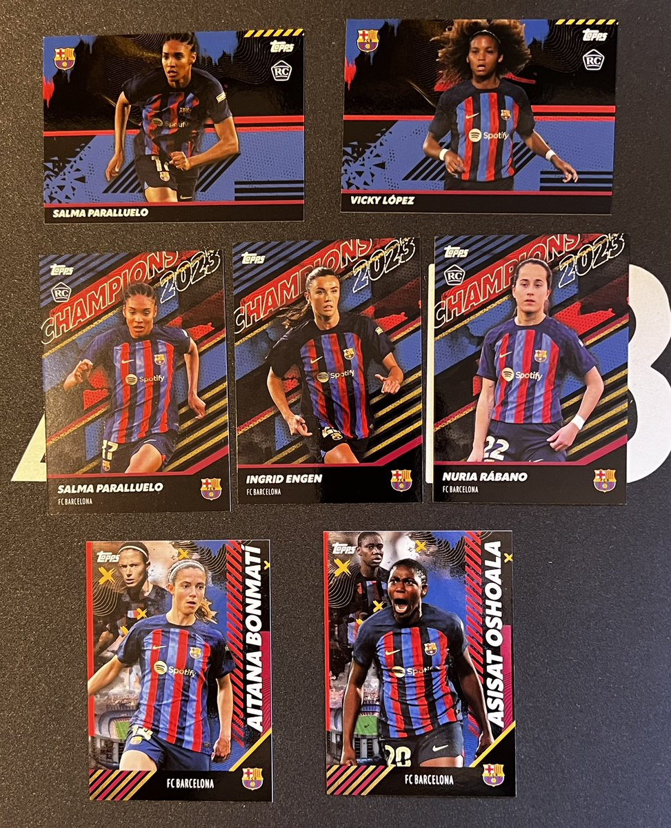 ivanbapo's tweet image. Un vistazo al nuevo set Fc barcelona women winner team set 2023 de @Topps_UK 

#topps #toppsespaña #toppsfootball
#toppssoccer #toppstradingcards #fcb #fcbfemeni
#2023 #cards #tradingcards #cromos
#coleccionismo #coleccionista #collector
#asocards #lascardsdeasocards #hobby