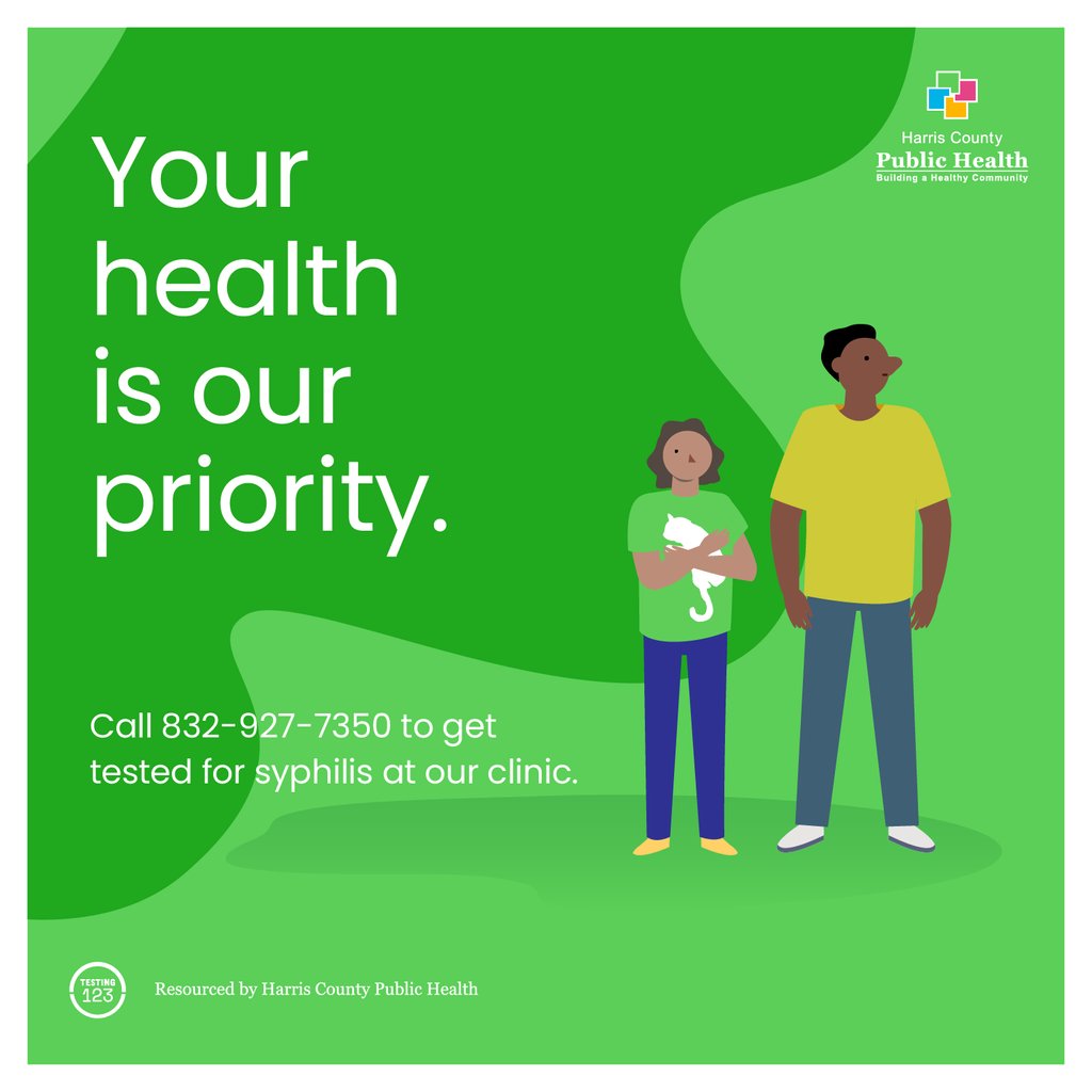 Educate yourself about syphilis. Knowledge is power! Learn the stages, get tested, and protect your health. Call 832-927-7350 for more information and to schedule your test.