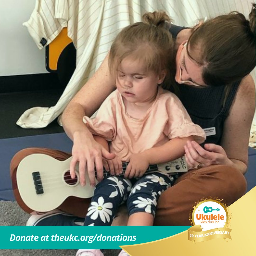 Help us spread the gift of music to children in hospitals around the world! A $50 donation provides a child with their very own ukulele for music therapy. ✨🎵